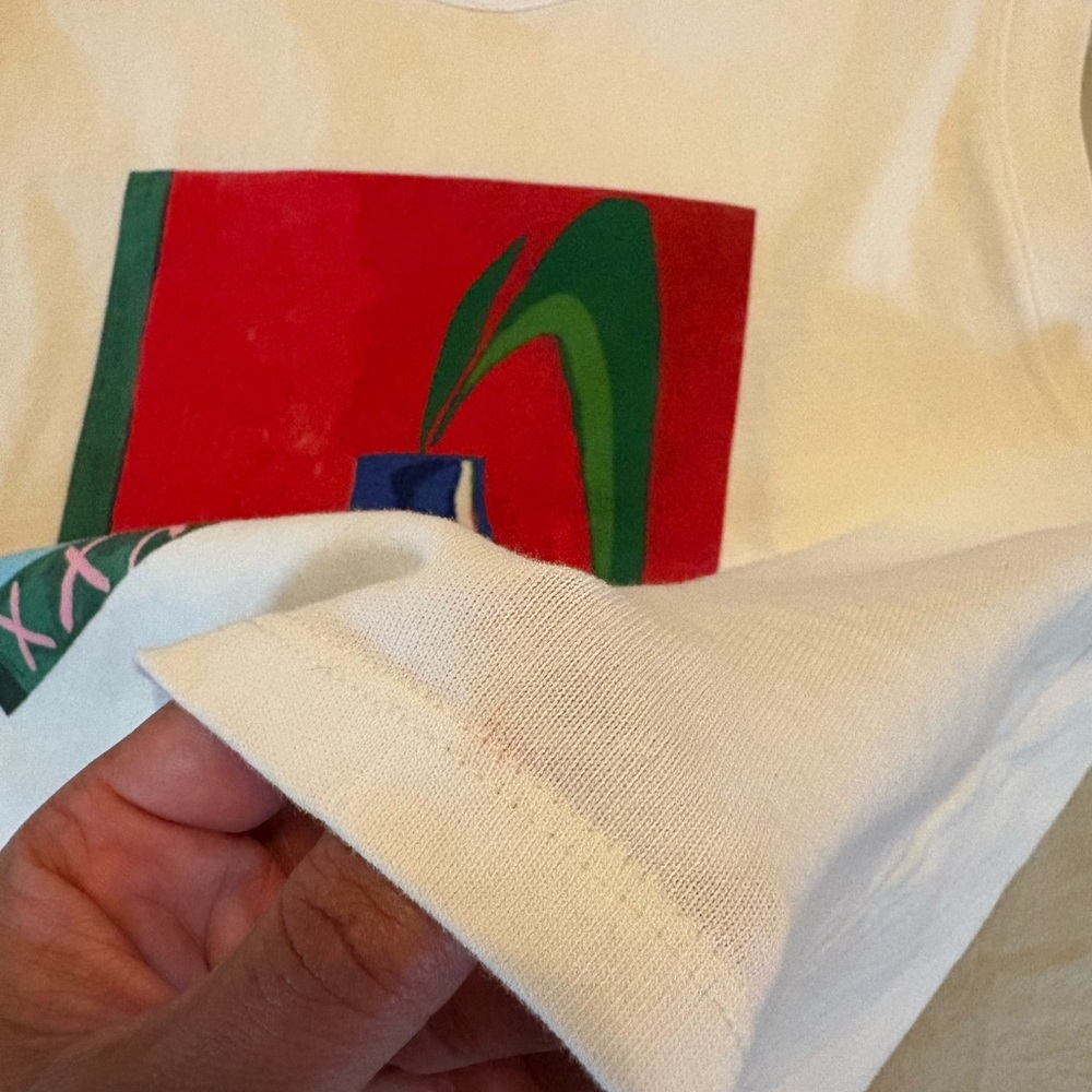 Madewell White Graphic Muscle Tee - Picture 6 of 6